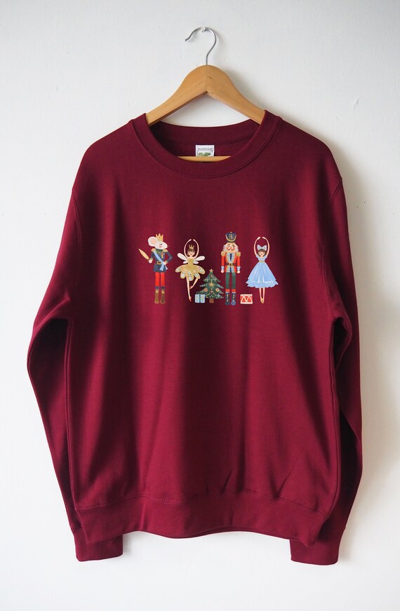 Nutcracker Sweatshirt Sweater, Christmas Sweatshirt, Christmas Sweater, Christmas shirt, Christmas gift, Sugar plum fairy shirt, Unisex