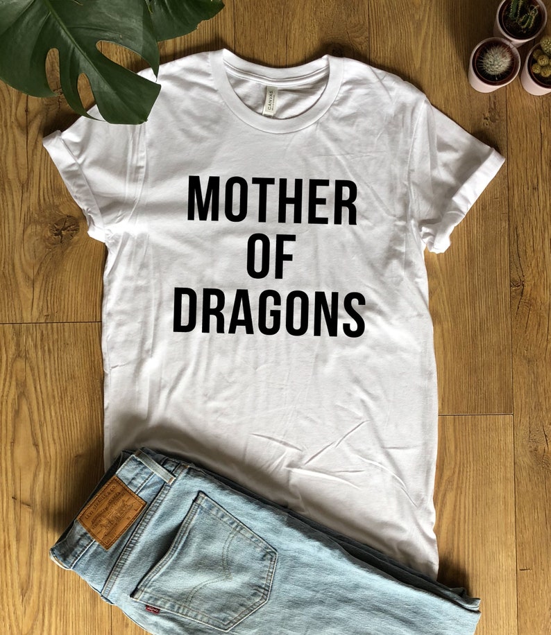 Mother of Dragons T-shirt shirt Bella Canvas High Quality Eco friendly Water based print unisex Sizes Global Ship Game of thrones khaleesi image 8