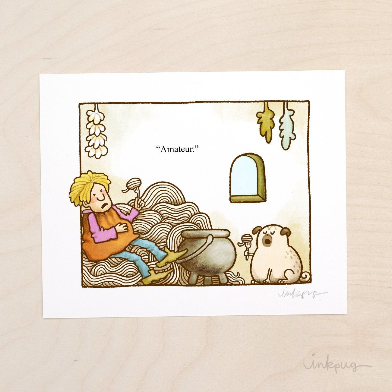 Big Anthony Streghetta Costume Strega (pugga) Nona Funny Pug