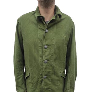 Rare vintage 1961 Swedish Army denim M59 work jacket coat chore worker military