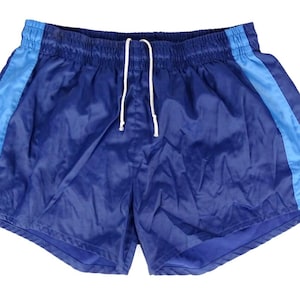 Vintage German Army adidas Gym shorts 1980s sports sprinter pool military silky