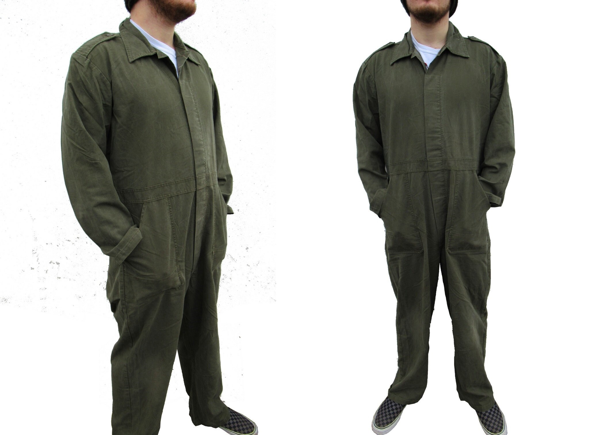 Vintage Dutch army mechanics boiler suit coverall combi overall military jumpsuit overall