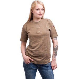 Authentic German army tropen tropical t-shirt military bundeswehr t-shirt desert w