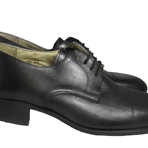 leather military dress shoes New Unissued Italian Army Black Lather Parade Mess Women's tiara