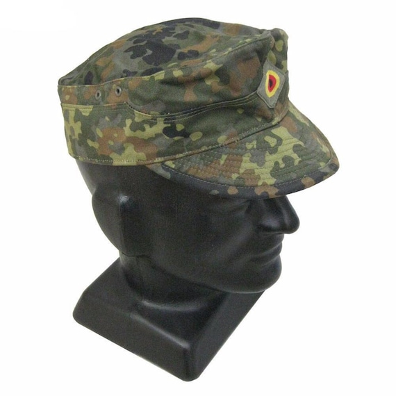 ORIGINALE esercito tedesco guanti ESTATE camuffamento FLECKTARN GUANTI PELLE TESSILE