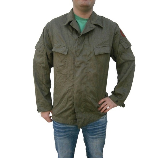 Vintage East German Army Kampfgruppe Fieldshirt Jacket Coat Shirt