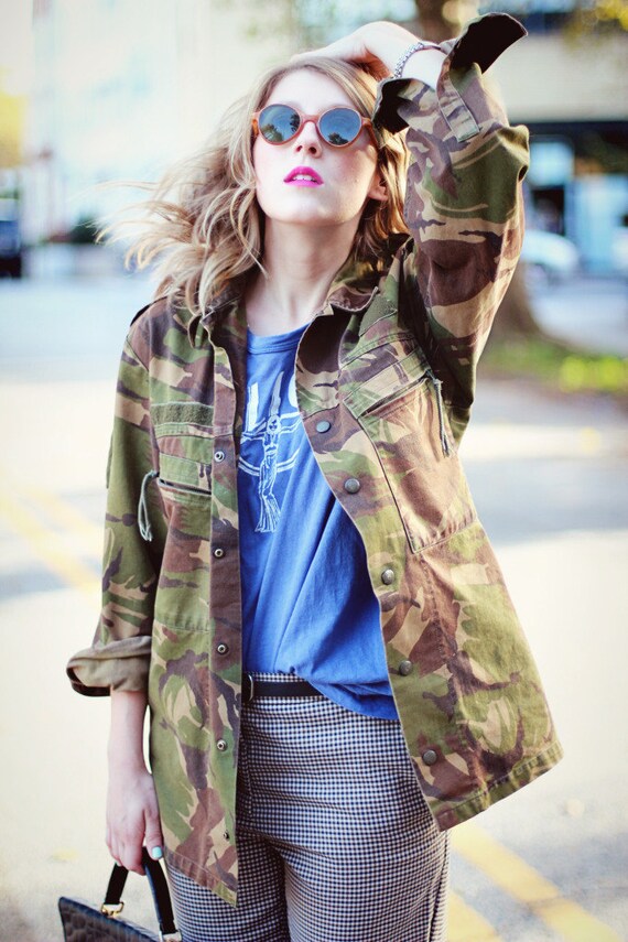 Women's Dutch Army Jacket military coat jacket camouflage | Etsy