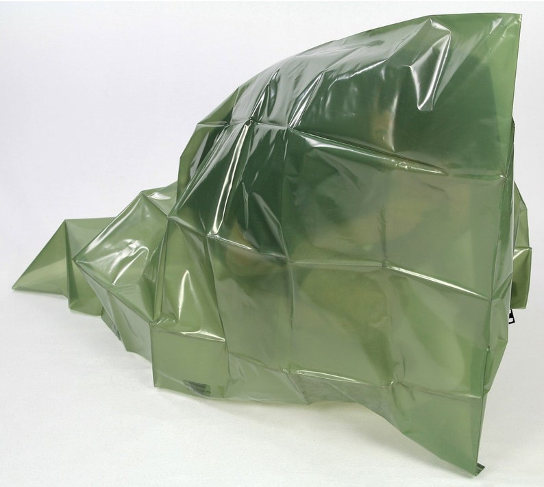 New Unissued East German army PVC poncho rain waterproof NVA DDR festival camping hiking camo raincape