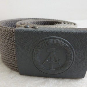 Vintage East German web belt cold war communist soviet era NVA DDR GDR webbing