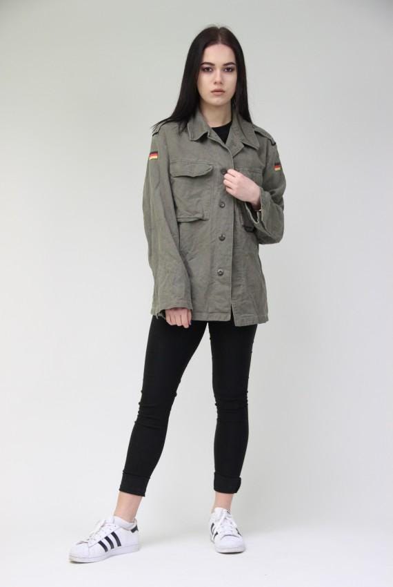 Vintage German Army Field Moleskin Shirt Jacket Coat Vintage German Army Field Moleskin Shirt Jacket Coat