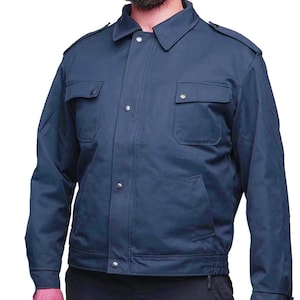 Vintage 1990s Dutch Air Force blue bomber jacket military army coat showerproof