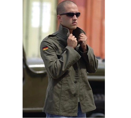 【希少】Germane logger jacket moleskin 60s German army field moleskin jacket fieldshirt olive khaki