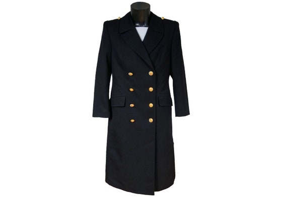 Vintage 1990s Double breasted German Navy Gaberdin
