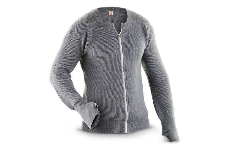 Vintage Danish civil defence army wool zip sweater jumper pullover sweatshirt military pulli grey blue stretchy Vintage Danish civil defence army wool zip sweater jumper pullover sweatshirt military pulli grey blue stretchy