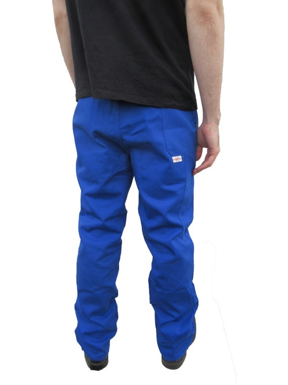 New German army blue denim work trousers pants military workwear utility