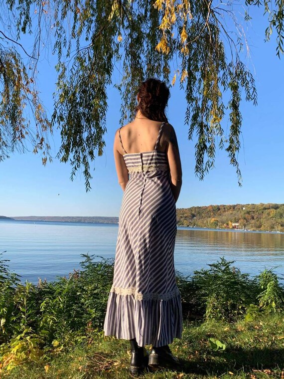 Vintage 70's Saba California striped dress Prairie