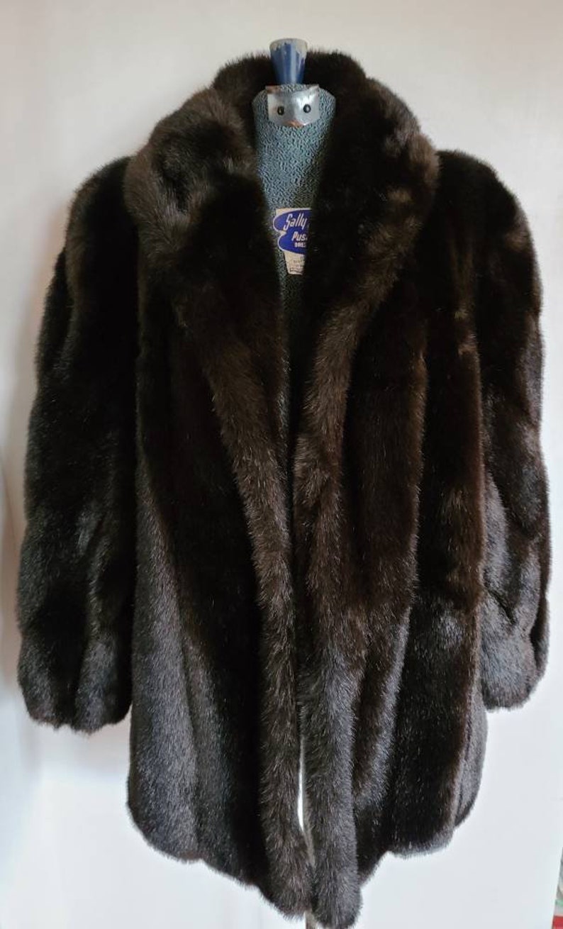 Hillmoor of New York faux fur coat. Brown faux fur coat. | Etsy