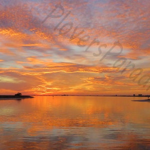 DIGITAL Pensacola, Florida Sunset Print // Sunset over Water Photograph // Colorful Sunset Photography