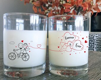 Wedding Gifts for Couple Wedding Glasses for Bride and Groom Engagement Gifts Newlywed Gift Couples Gift Wedding Forever & Ever BoldLoft