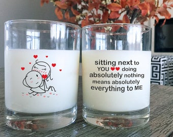 Couples Gifts Couple Glasses Anniversary Gifts for Couples Valentines Day Gifts for Boyfriend Gift Husband Gift You Mean Everything BoldLoft