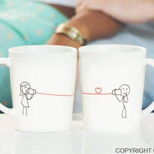 Valentines Day Gifts for Him Boyfriend Gift Husband Gift Couple Mugs Couple Gifts Anniversary Wedding Engagement BoldLoft Say I Love U Too image 2