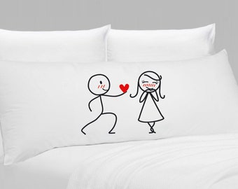 Girlfriend Gift, Wife Gift, Valentines Day Gift for Her, Cotton Anniversary Gift, Dating Anniversary Gifts, BoldLoft Body Pillow Cover