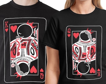 King and Queen Shirts Couples Shirts Matching Shirts for Couples Husband and Wife Shirts Honeymoon Shirts for Him Her Couples Gift BoldLoft