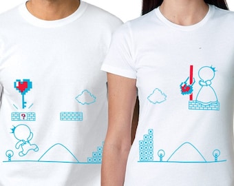 Matching Couples Shirts, Boyfriend Girlfriend Shirts, Valentines Gift for Him, Couples Gift Set BoldLoft Key to My Heart His and Hers Shirts