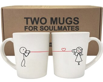 Couple Mugs Set His and Hers Mugs Couples Gift Valentines Day Gifts for Her Girlfriend Wife Gift Husband Gift Love Mug Say I Love U BoldLoft