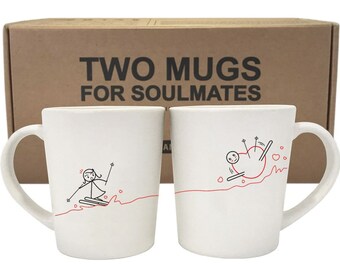 Couples Coffee Mugs Girlfriend Gift Wife Gift Valentines Day Gift for Her Boyfriend Gift Husband Gift His and Hers Couples Gift BoldLoft