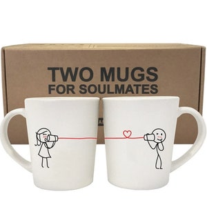 Valentines Day Gifts for Him Boyfriend Gift Husband Gift Couple Mugs Couple Gifts Anniversary Wedding Engagement BoldLoft Say I Love U Too image 1