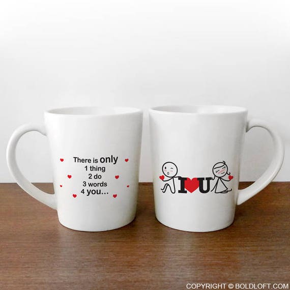 Couples Mug Set His and Hers Mugs Him and Her Gifts Couples Etsy