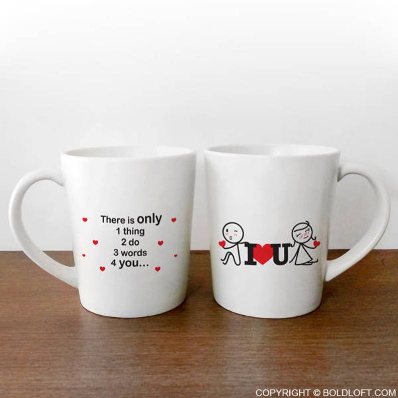 Couples Mug Set His and Hers Mugs Him and Her Gifts Couples Etsy