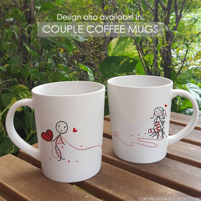 Discover the BoldLoft Love Ties Us Together Design, also offered in Couple Coffee Mugs,