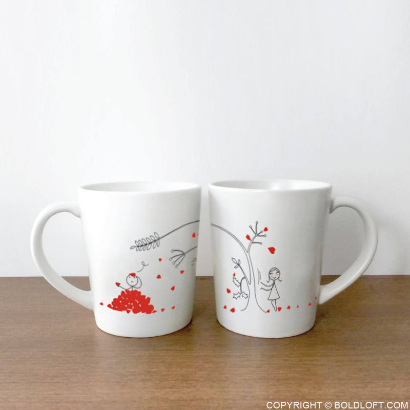 Couples Mugs Love You Madly His and Hers Mugs Couples Gift Etsy