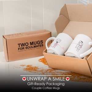 Boldloft Mr Mrs Mug Set Mr Mrs Gift Bride & Groom Mugs Wedding Gifts ...