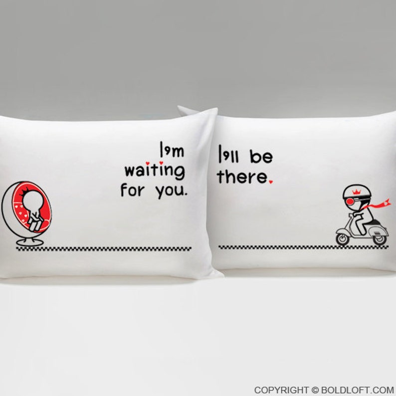 Long Distance Relationship Pillow CoversBoldLoft Love is on Etsy