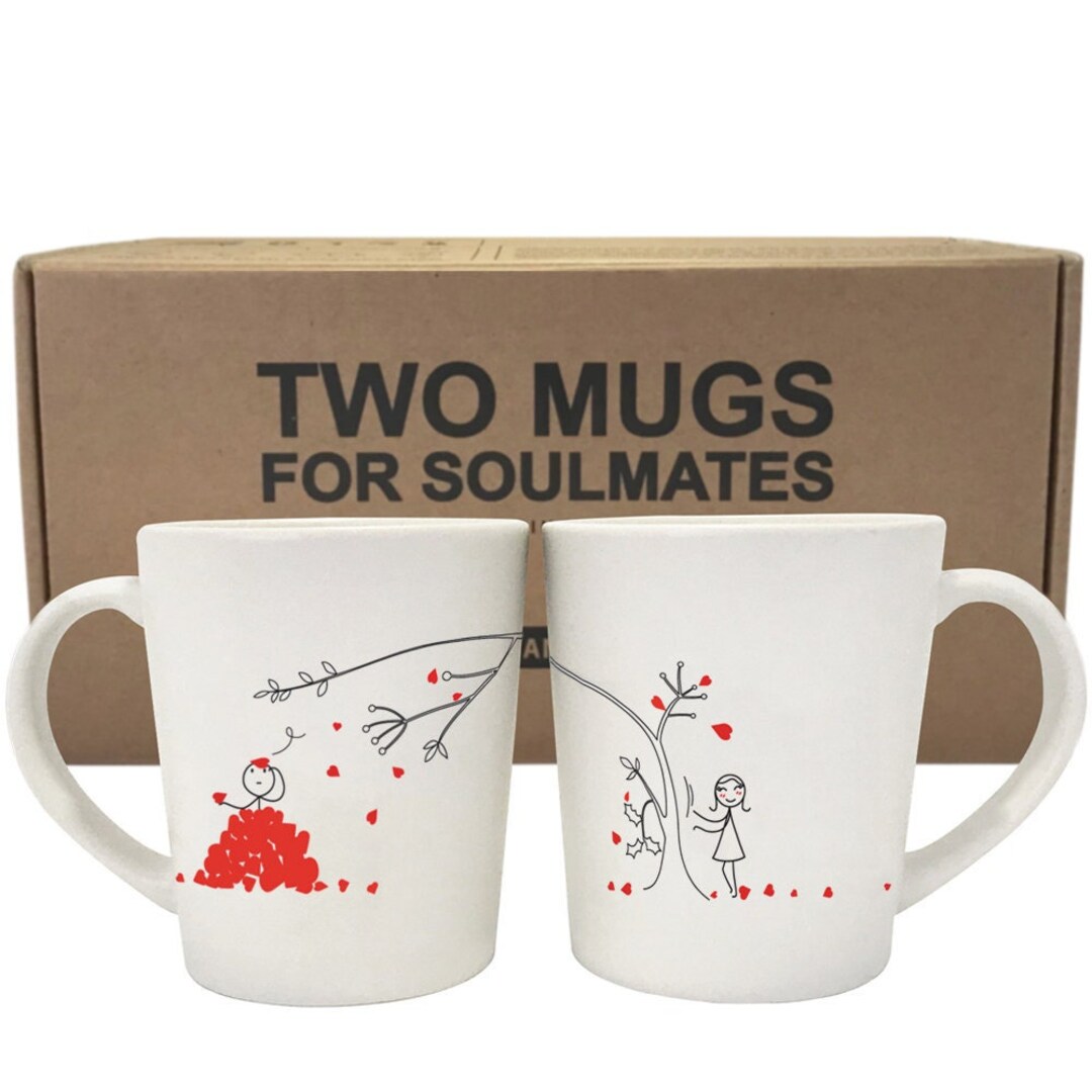 Cadeau pour amoureux utile : Coffret duo Mugs I love You - 11,92 €