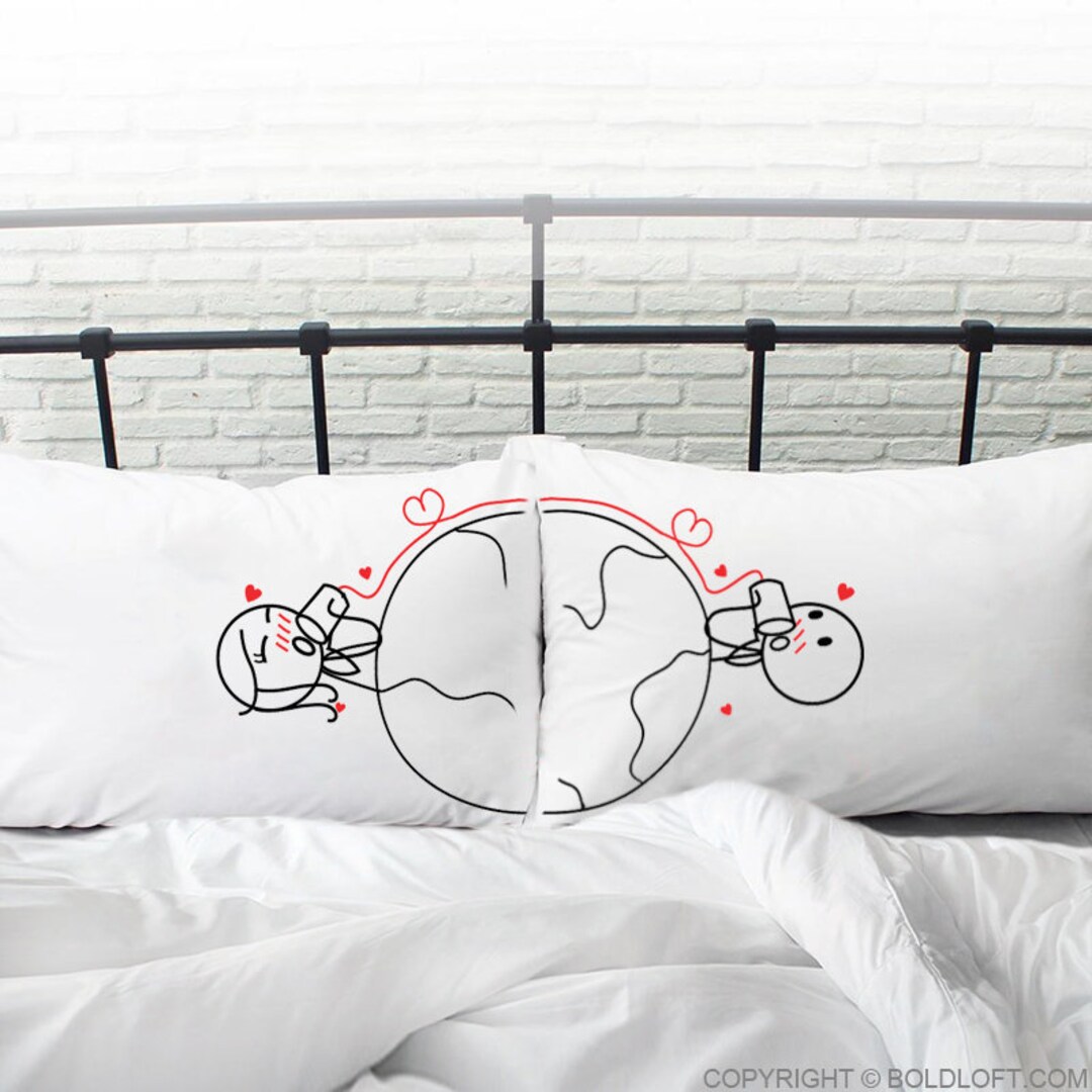 Long Distance Relationship Pillow Covers Long Distance Love Gift for