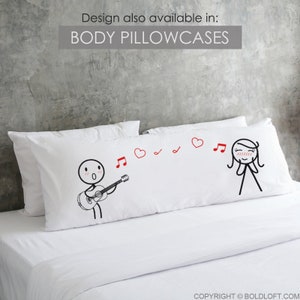 Couple Pillowcases Gifts for Her Girlfriend Gift Wife Gift Valentines Day Gift for Couple 2 Year Anniversary Gift BoldLoft Love Me Tender image 8