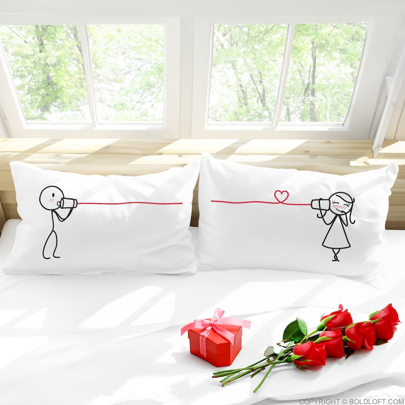 BoldLoft Say I Love You Pillowcases – Romantic Gift Idea for Anniversary, Valentine's Day, Wedding, and Christmas.