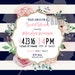 Printable Invitation Floral/stripes Any Occasion Digital File 5x7 - Etsy