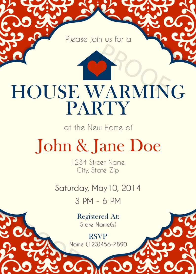 Printable Invitation House Warming Party Invitation - Etsy