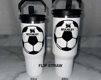 Authentic 30oz & 40oz Soccer Stanley Tumbler— 6 cup style options!!!