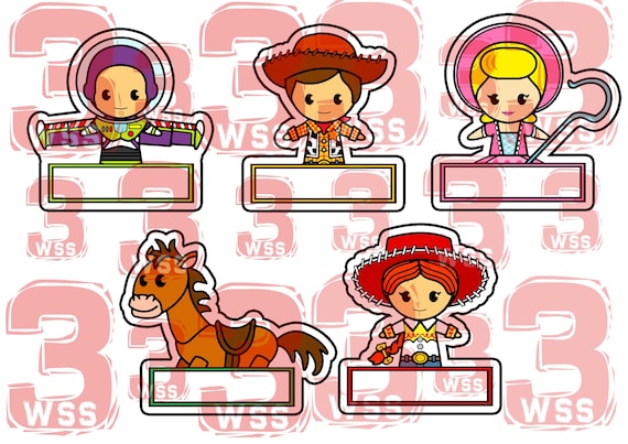 toy story name tags