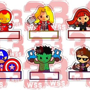 Name s Superhero Templates As Toppers Or Stickers For Etsy Name s Superhero Templates As Toppers Or Stickers For Etsy