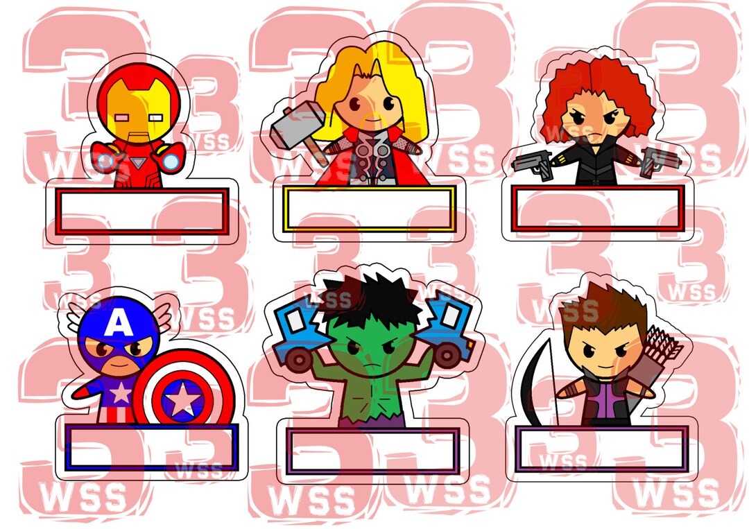 Editable Free Printable Avengers Name Tag Editable Free Printable Avengers Name Tag