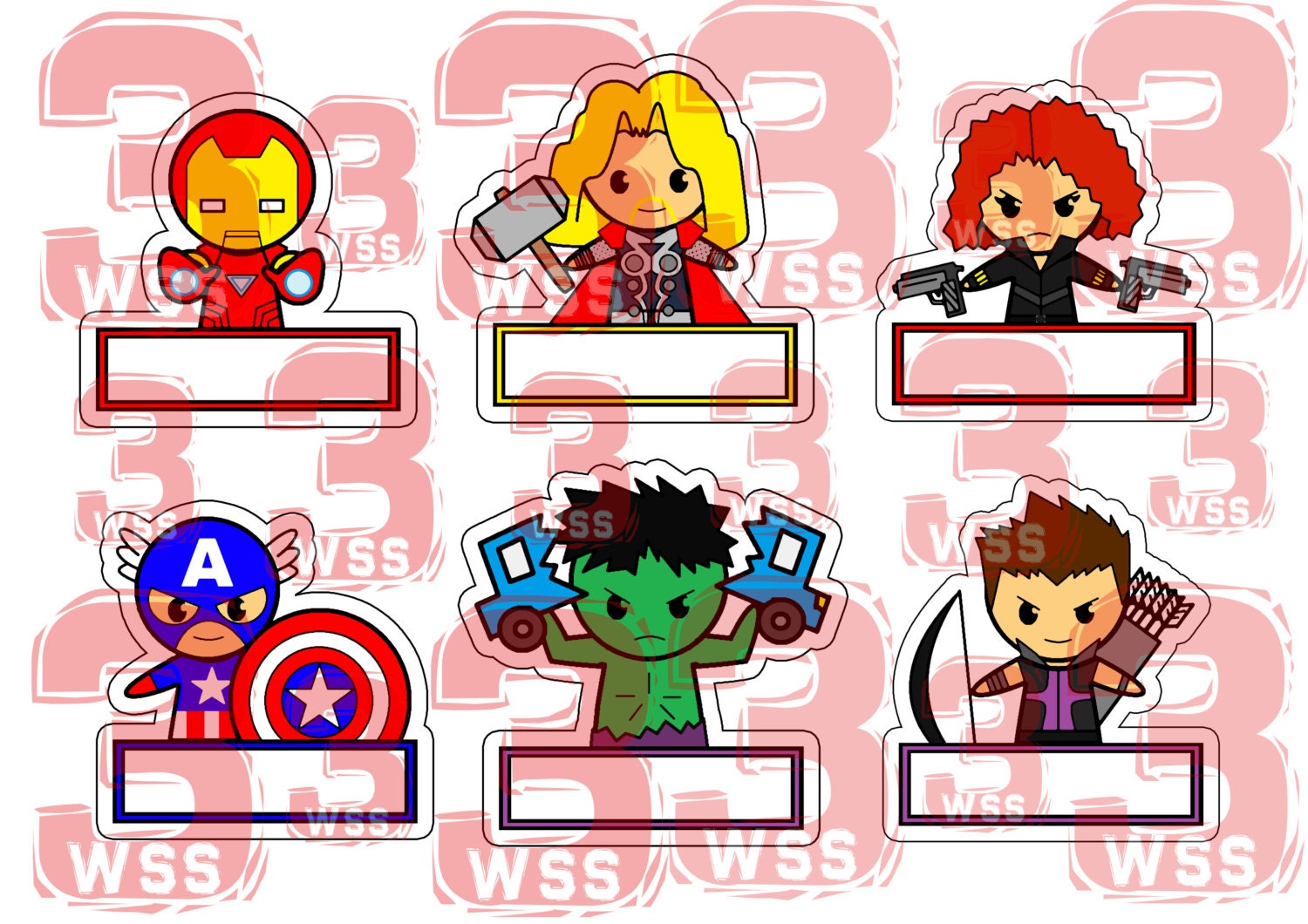 Name s Superhero Templates As Toppers Or Stickers For Etsy Name s Superhero Templates As Toppers Or Stickers For Etsy
