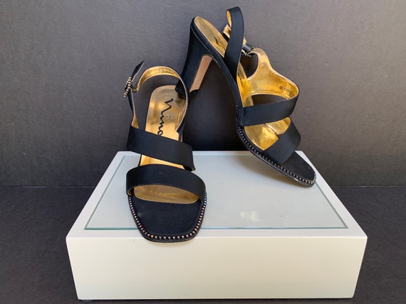 nina black dress sandals