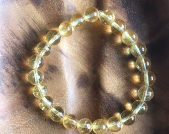 Citrine Stretch Bracelet (with or without charm)